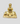 Divinely Seated Hanuman 4-Inch Brass Idol
