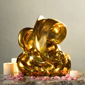 Aarambh Abstract Ganapati Brass Sculpture