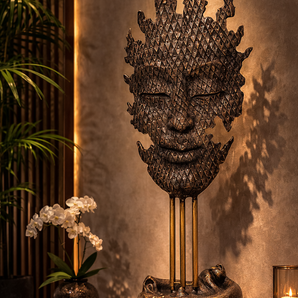 Primal Forest Guardian Monumental Brass Sculpture Artistic Statement