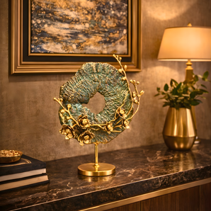 The Bloom Form – Decorative Brass Botanical Sculpture