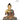 Divine Serenity: 17-Inch Brass Buddha with Exquisite Inlay Work