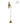 Brass Peacock Lamp Wall Hanging Bracket with Five Wicks – 34 Inch