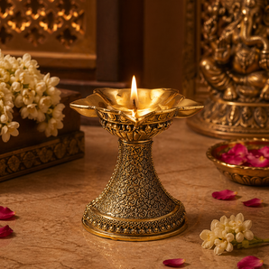 Shuddh Jyot Classic Sacred Brass Diya