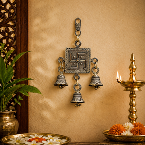 Swastik Shree Auspicious Sacred Brass Wall Hanging