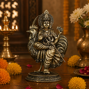 Bahuchar Maa Divine Shakti Brass Idol