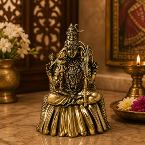 Rajarajeshwari Lalita Devi Grace Brass Idol