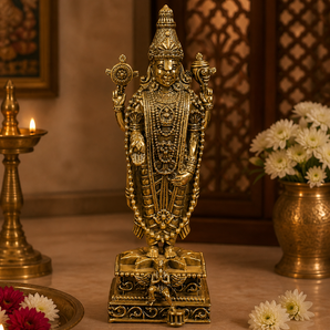 Shree Venkateswara Standing Balaji Brass Idol