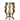 Emerald Crest Brass Accent Table | Malachite Luxe Pedestal Statement
