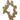 Celestique Grand Sculptural Brass Mirror