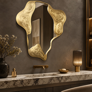 Ombréa Handcrafted Luxe Brass Mirror