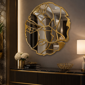 Visagéa Abstract Face Sculptural Mirror