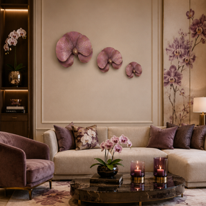 Orchis Aura Brass Wall Decor