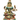 Veena Vani Brass Saraswati Idol | Stone Inlay Heritage Sculpture