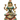 Shri Kamala Brass Lakshmi Idol | Stone Inlay Prosperity Sculpture