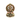 Divine Red Stone Inlay Brass Ganesha Sculpture