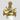 Seated Saraswati Devi 6-Inch Brass Idol