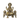 Rajya Lakshmi Divine Singhasan Brass Sculpture